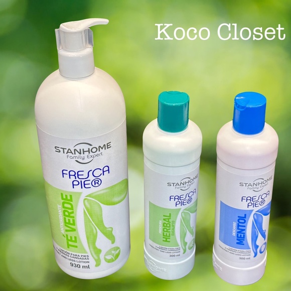 STANHOME FRESCA PIE GREEN TEA 930ml EUCALYPTUS 300ml MENTHOL 300ml FEET LOTION - Picture 9 of 9